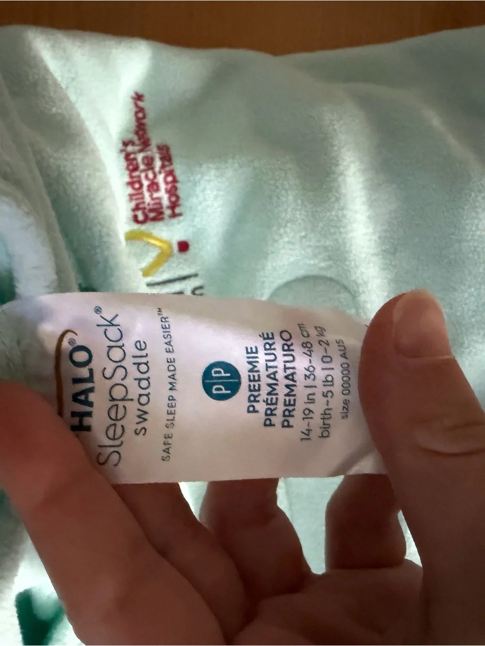 PREMIE HALO Mint Green Baby Sleep Sack